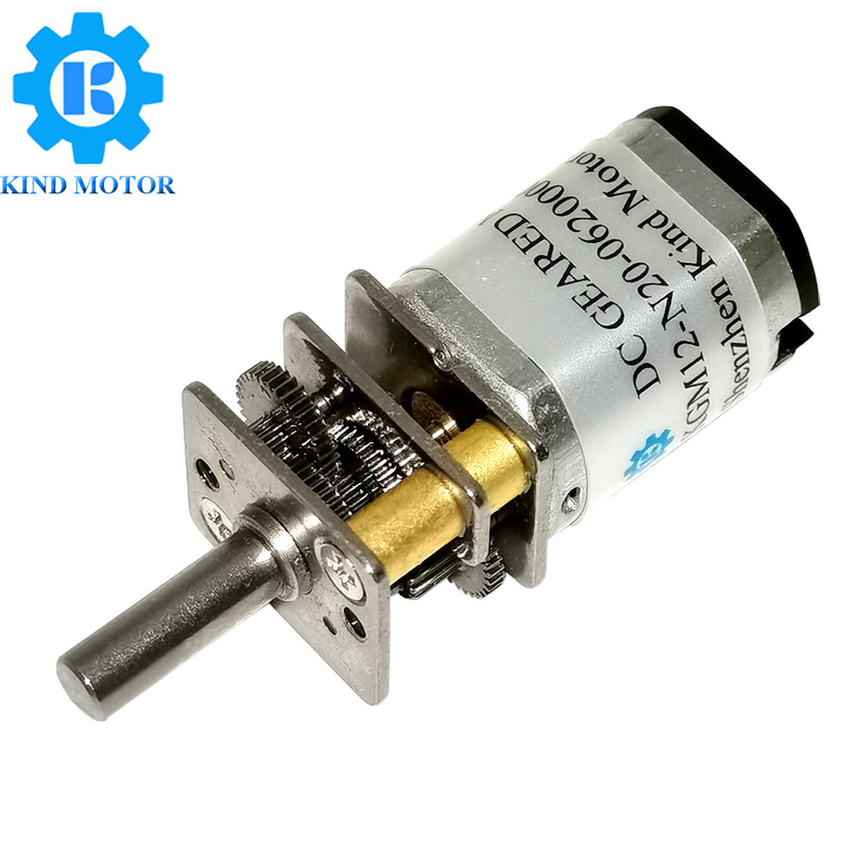 محرك ميكرو DC المتحرك 1 10-1 1000 معدل التروس 3V-12V الجهد 10-2000 RPM 4 ثقوب تركيب