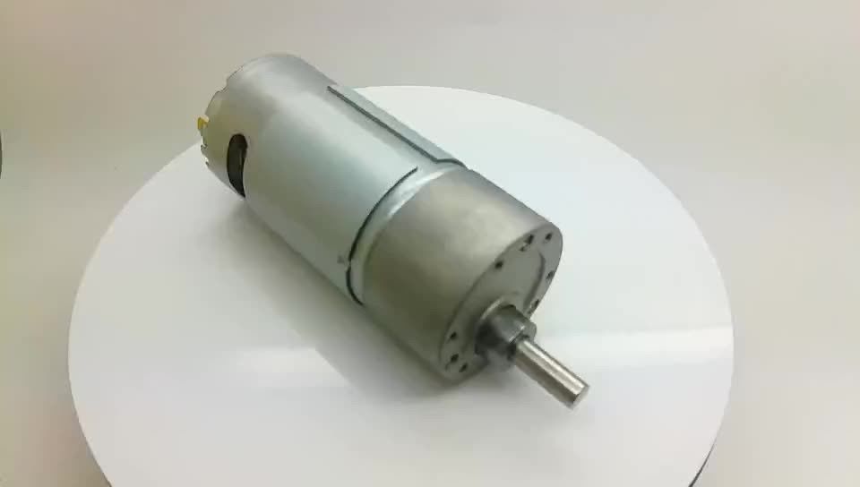 KGM37-555 35mm 37mm dc 12v 24v 80 rpm 100 rpm 6mm محرك التروس المباشر